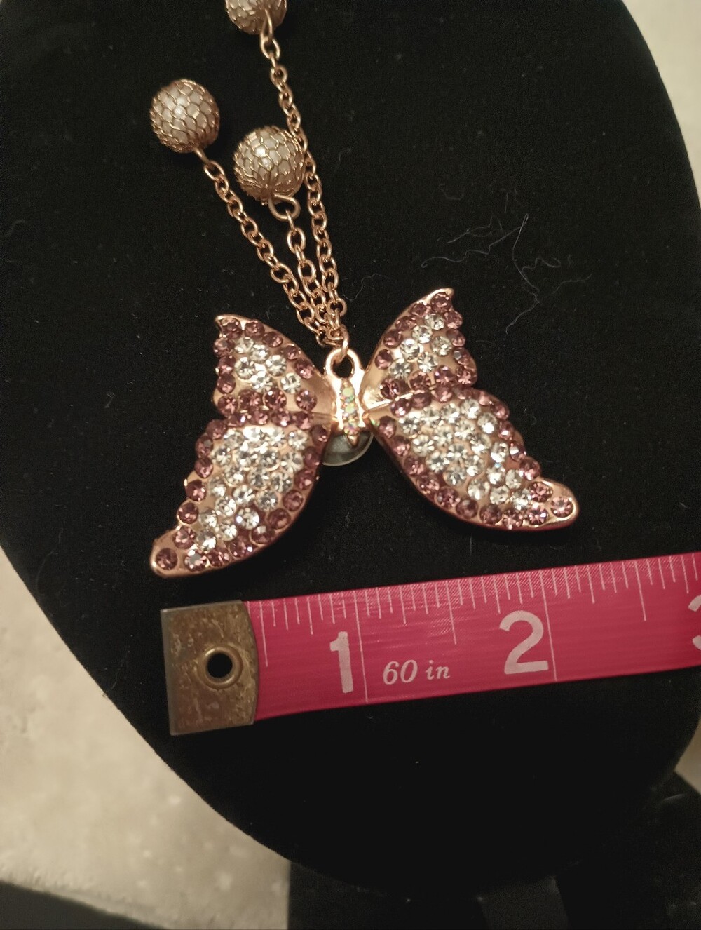 Shoe Charm Rhinestone Butterfly - Picture 5 of 7